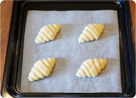 焼成前のパン生地